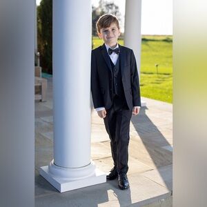 BlackTie Kingston Kids Onyx Black 5 Piece Tuxedo